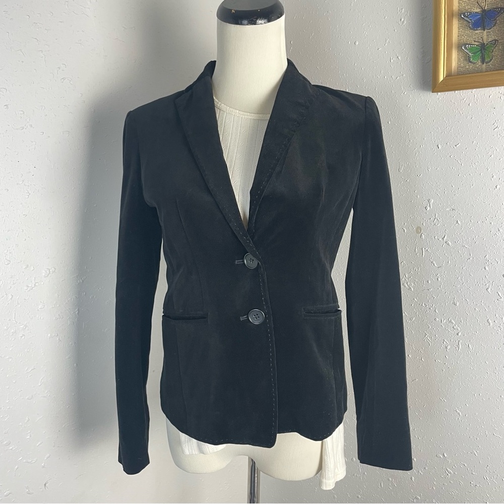 Ann Taylor Velvet Black Women's Blazer